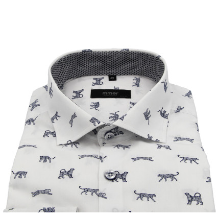 Koszula MMER slim granatowe pantery