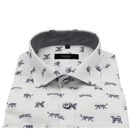 Koszula MMER slim granatowe pantery