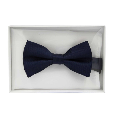 Muszka męska Graf Longina GRANATOWA z poszetką